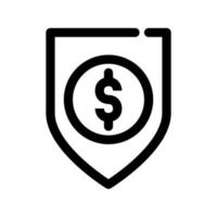 Business insurance icon vector