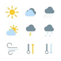 Weather icons set vector