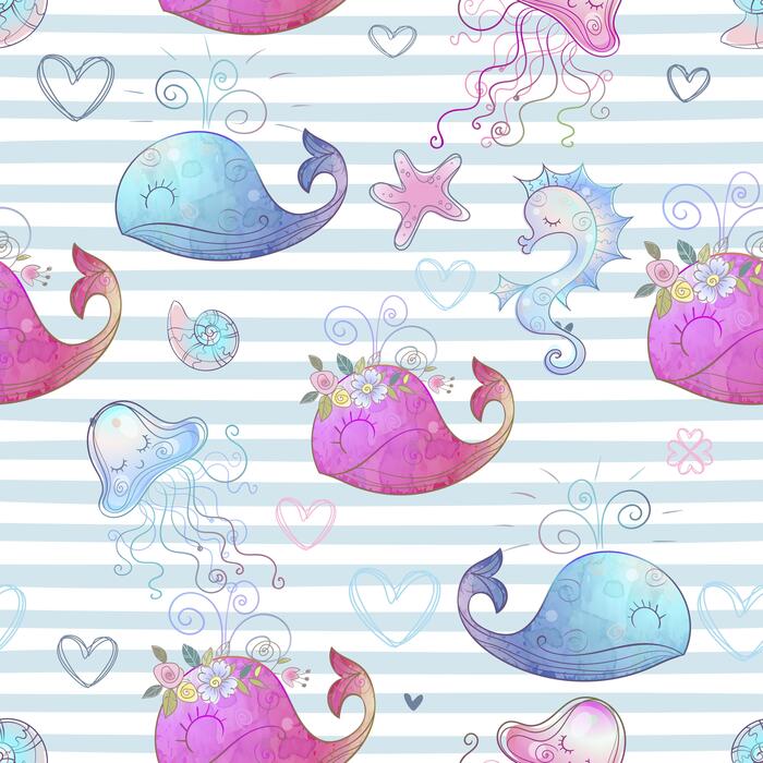 Seahorse Pattern Vector Art, Icons, and Graphics for Free Download