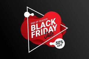 Black Friday sale banner template vector