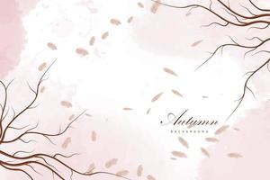 Autumn pink background vector