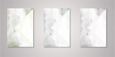 Set of watercolor covers vector