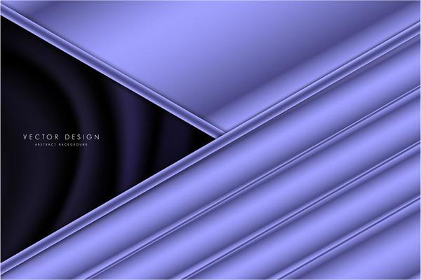 Metallic purple angled panels with silk dark space