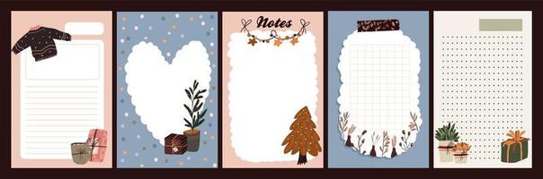 Christmas holiday journal, notepad set