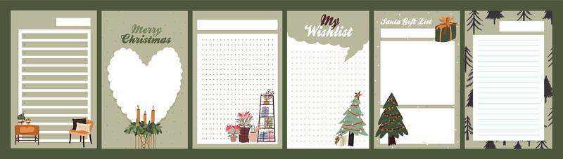 Christmas holiday journal, notepad set