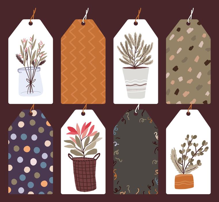 Christmas Gift Tag Vector Art, Icons, and Graphics for Free Download