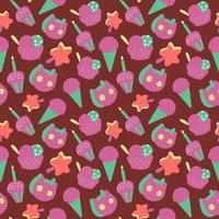 Happy birthday wrapping paper seamless pattern vector