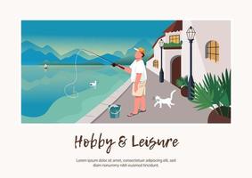 Hobby and leisure banner vector