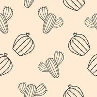 cactus Seamless vector pattern