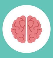 Creative brain vector icon