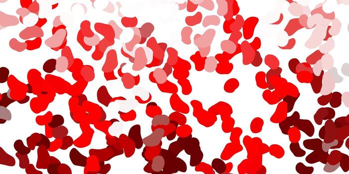 Light red background with random forms. vector