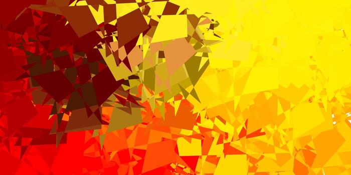 fondo rojo claro, amarillo con formas aleatorias. vector