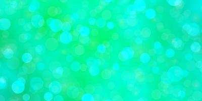 Light Green background with circles. vector