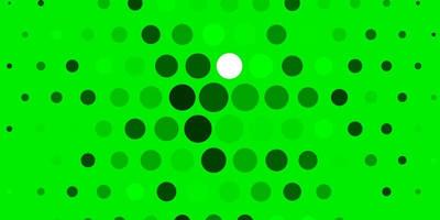 Light Green background with circles. vector