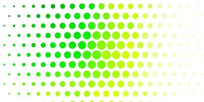 Light Green background with circles. vector