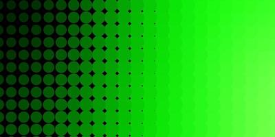 Light Green background with circles. vector