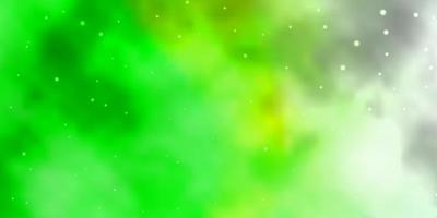 Light Green texture with beautiful stars. vector