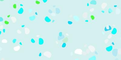 Light blue, green template with abstract forms. vector