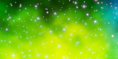 Light Green background with small and big stars. vector