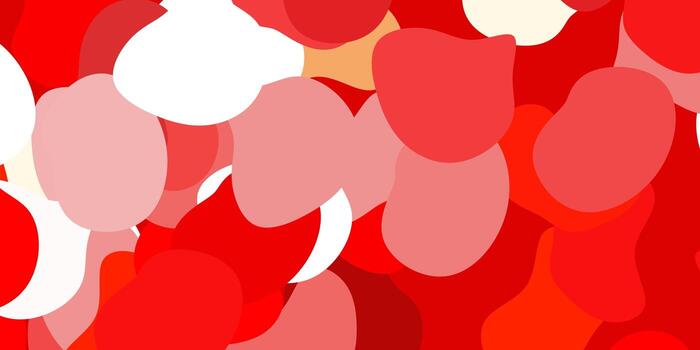 Light red, yellow background with random forms. vector