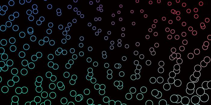 Dark Green, Red pattern with circles. vector