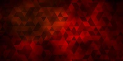 Dark red pattern with polygonal style. vector