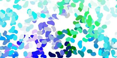 Light blue, green template with abstract forms. vector