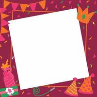 Happy Birthday party element  background vector