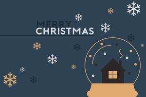 Merry Christmas and Happy New Year background vector
