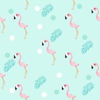 Cute Flamingo  Pattern vector