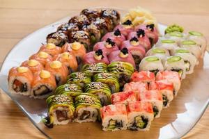 set of Japanese sushi photo