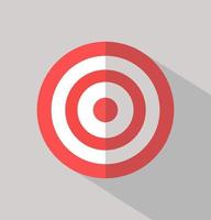 Red and White Archery Target vector