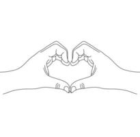 Hands making a heart shape gesture