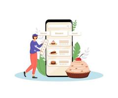 Cakes taste and quality feedback vector