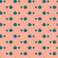 Abstract pattern with cups. vector