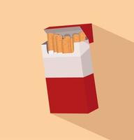 Cigarettes in pack vector