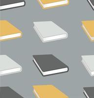 Seamless pattern of closed books vector