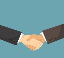 Businessmen shaking hands vector