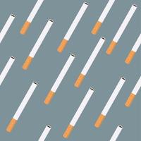 Seamless pattern of single cigarettes vector