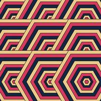 Retro geometric pattern. Abstract background vector