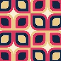 Retro geometric pattern. Abstract background vector