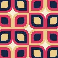 Retro geometric pattern. Abstract background vector