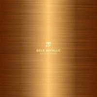 Gold metallic metal polished background and texture. vector