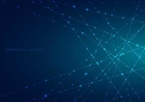 Abstract blue laser line with sparkle lighting vector