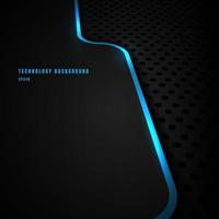 Abstract template blue vertical line and lighting vector