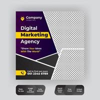 Promotional web banner for social media vector