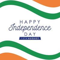 Happy India Independence Day celebration banner vector