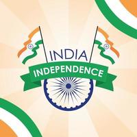 Happy India Independence Day celebration banner vector