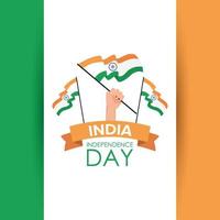 Happy India Independence Day celebration banner vector