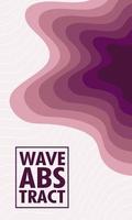 Abstract wavy pink background vector